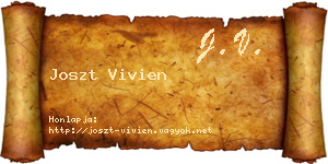 Joszt Vivien névjegykártya